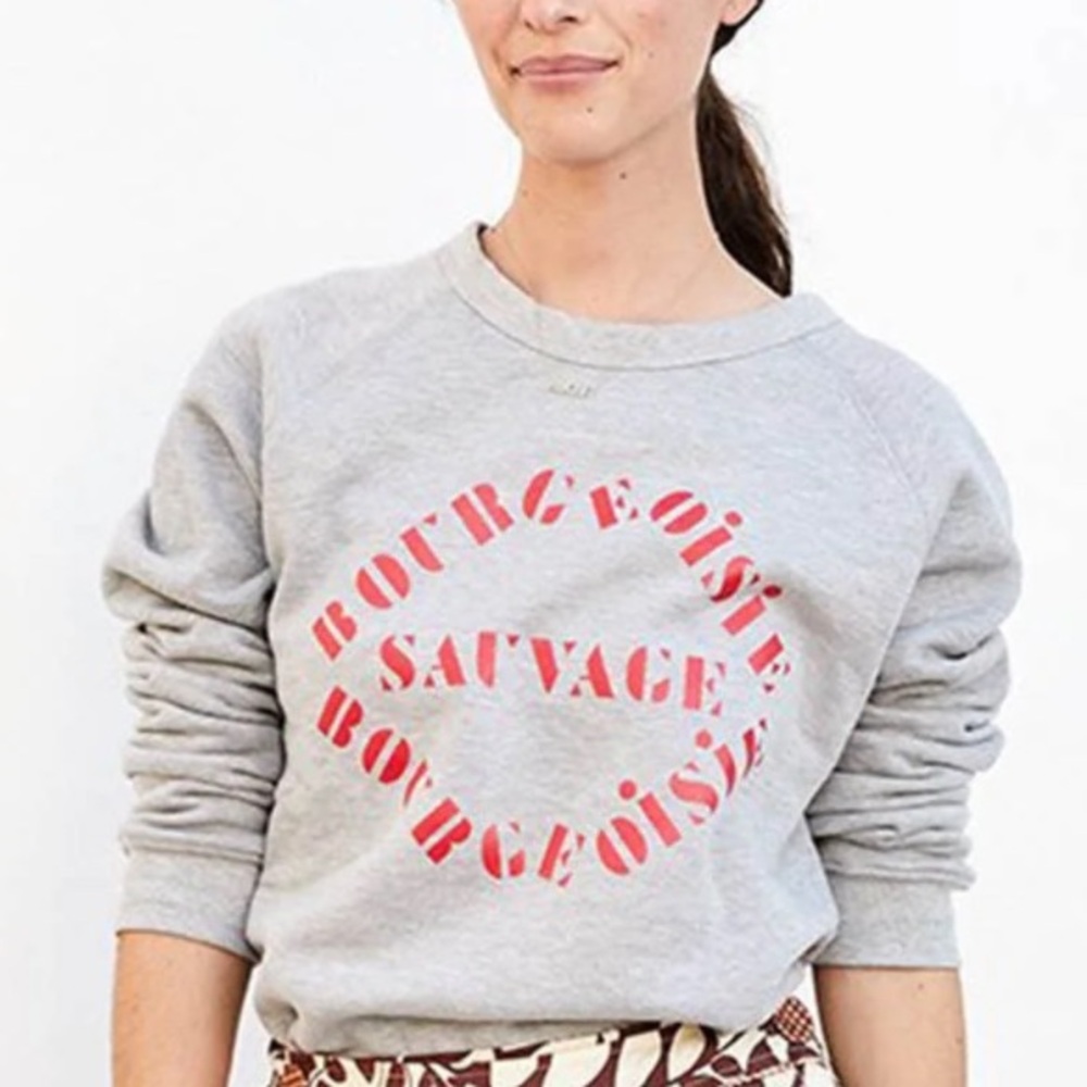 Clare V Gray Borgeoisie Sweatshirt